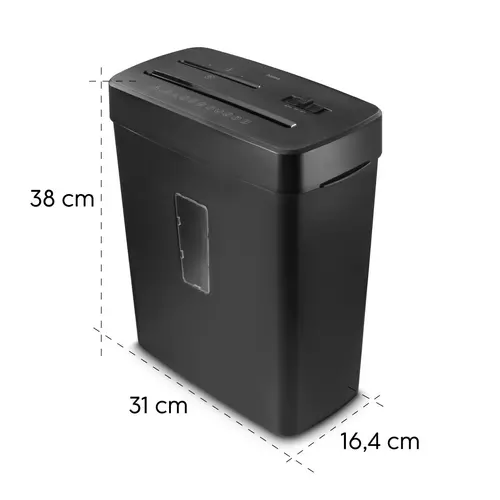 HAMA Шредер „Prime M50CD-B“, ниво на сигурност P5 T2 E2 O1, черен - image 10