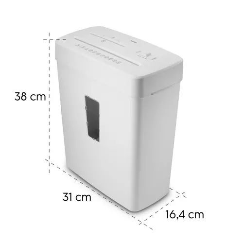 HAMA Шредер „Prime M50CD-B“, ниво на сигурност P5 T2 E2 O1, бял - image 11