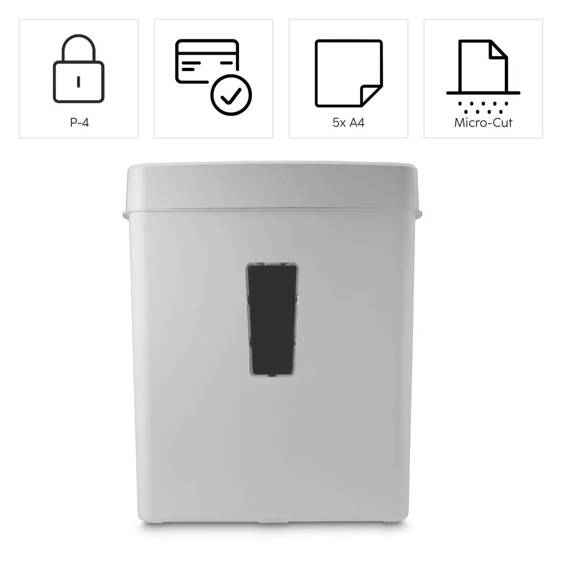 HAMA Distrugător de documente „Prime M50CD-B”, nivel de securitate P5 T2 E2 O1, alb - image 7