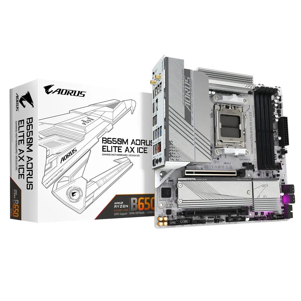 Placă de bază, GIGABYTE GB B650M AOR ELITE AX ICE /AM5 - image 3