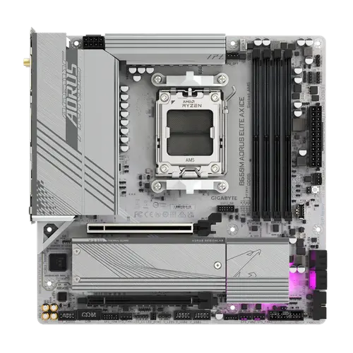 Μητρική πλακέτα, GIGABYTE GB B650M AOR ELITE AX ICE /AM5 - 1