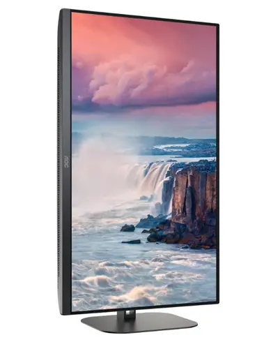 Монитор, AOC Q27V5N/BK, 27" VA WLED, 2560x1440@75Hz, 4ms GtG, 300cd m/2, 4000:1, 20M:1 DCR, Adaptive Sync, FlickerFree, Low Blue Light, 3Wx2, Tilt, Height Adjust, Pivot, Swivel, 2xHDMI, 2xDP - image 12