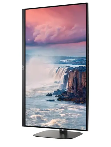 Монитор, AOC Q27V5N/BK, 27" VA WLED, 2560x1440@75Hz, 4ms GtG, 300cd m/2, 4000:1, 20M:1 DCR, Adaptive Sync, FlickerFree, Low Blue Light, 3Wx2, Tilt, Height Adjust, Pivot, Swivel, 2xHDMI, 2xDP - image 8