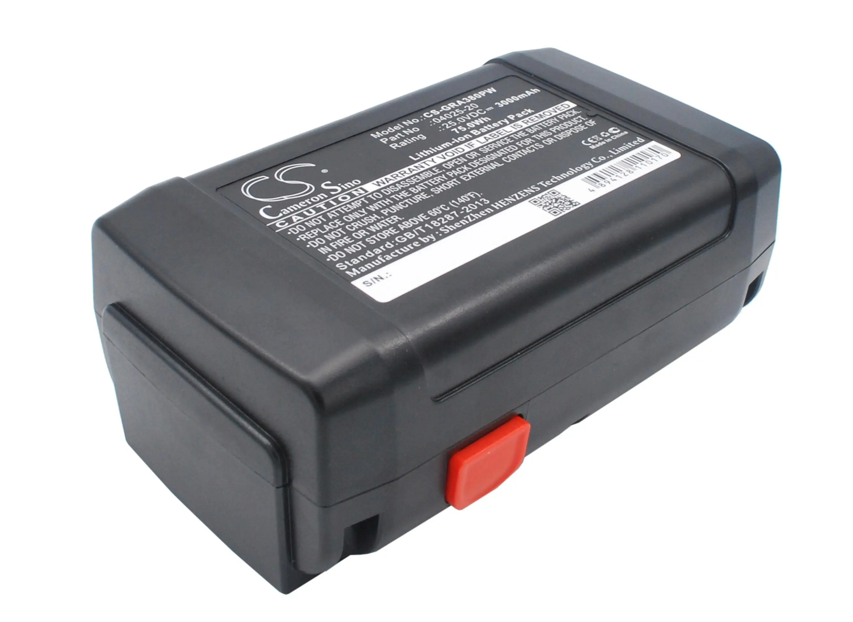 Baterie Cameron Sino, pentru robot de tuns iarba GARDENA 648872, 8838, Accu-Spindelmaher 380 Li, 04025-20 25V 3000mAh Cameron Sino - image 1