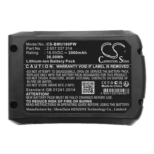 Baterie ferăstrău cu acumulator BOSCH AdvancedCut 18 1600A005B0 LiIon 18V 2000mAh Cameron Sino - 1