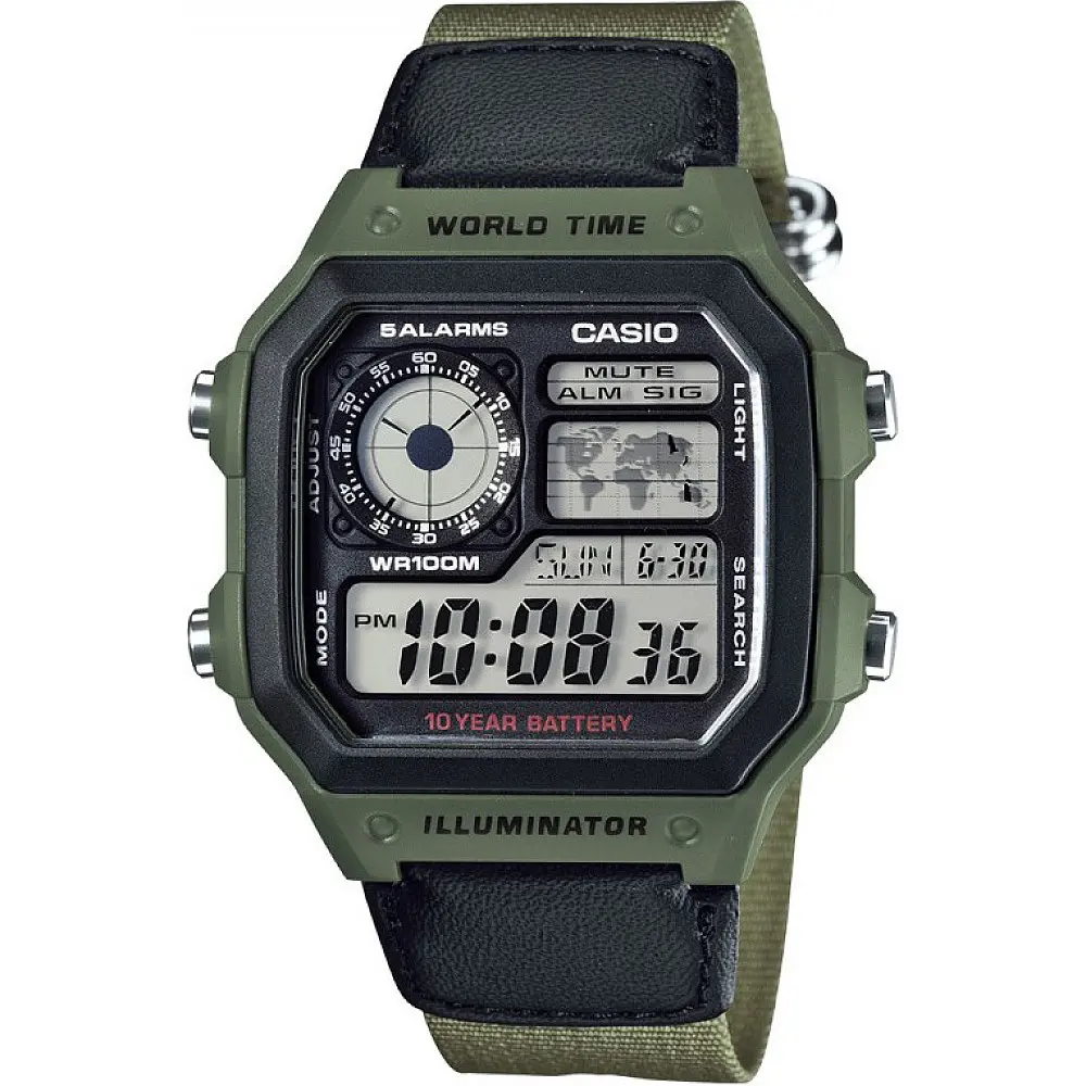 Мъжки часовник Casio - AE-1200WHB-3BVDF