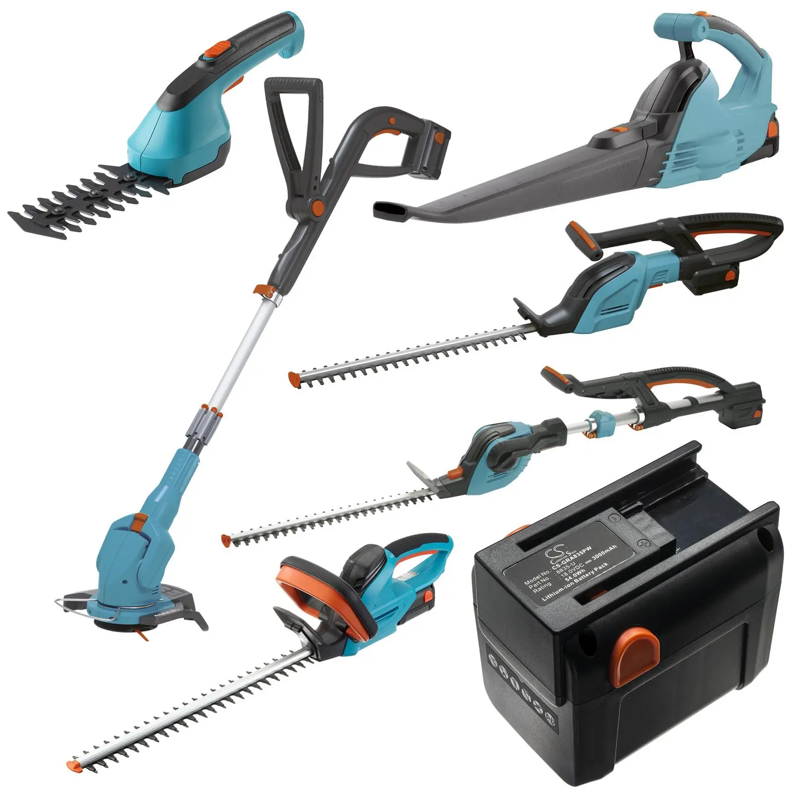 Батерия акумулаторен тример за трева GARDENA 48-Li, AccuCut Li 400, ErgoCut 48-Li 8878, 8835 18V 3000mAh Cameron Sino - image 2