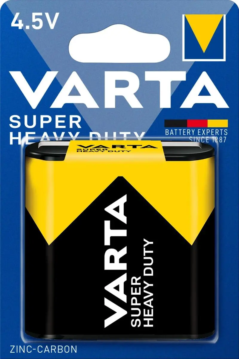 Цинк карбонова батерия 3R12 /1 бр. в опаковка/ блистер 4.5V VARTA