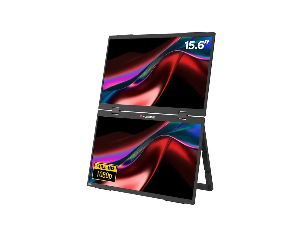 Монитор, Verbatim Portable 15.6" Dual Monitor Essentials
