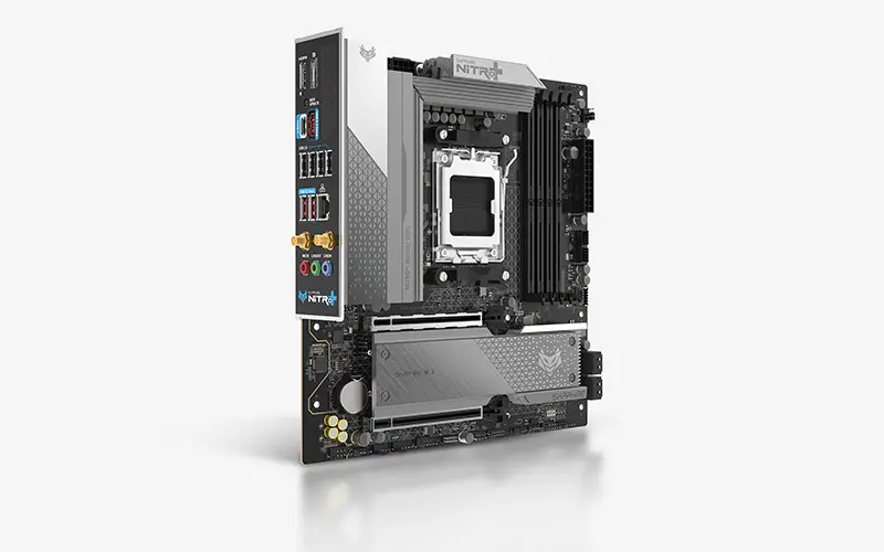 SAPPHIRE AMD B850M AM5 NITRO+ Ryzen R9/R7/R5, 4x DDR5 8000MHz, PCIE 5.0 x 16, 1x M.2 Gen5, 1x M.2 Gen4, LAN 2.5 Gbps, WIFI6, USB, Micro-ATX - image 1