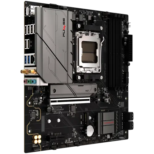 SAPPHIRE AMD B850M AM5 PULSE Ryzen R9/R7/R5, 4x DDR5 7600MHz, PCIE 4.0 x16, 1x M.2 Gen5, 1x M.2 Gen4, LAN 2.5 Gbps, WIFI6, USB, Micro-ATX - image 1