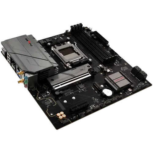 SAPPHIRE AMD B850M AM5 PULSE Ryzen R9/R7/R5, 4x DDR5 7600MHz, PCIE 4.0 x16, 1x M.2 Gen5, 1x M.2 Gen4, LAN 2.5 Gbps, WIFI6, USB, Micro-ATX - image 3
