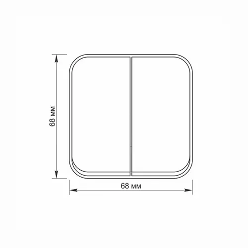 ДВОЕН СЕРИЕН КЛЮЧ ЗА ОТКРИТ МОНТАЖ 10А VF-BNS12-BG BINERA VIDEX - ГРАФИТ - image 3