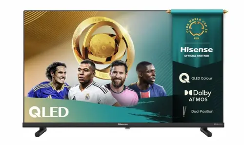 Телевизор, Hisense 40" A5Q, Full HD 1920x1080, QLED, Quantum Dot, HDR, HLG, DTS HD, Light Sensor, Dolby Audio, Smart TV, WiFi, WiFi Direct, 2xHDMI, 2xUSB, LAN, CI+, DVB-T2/C/S2, Black
