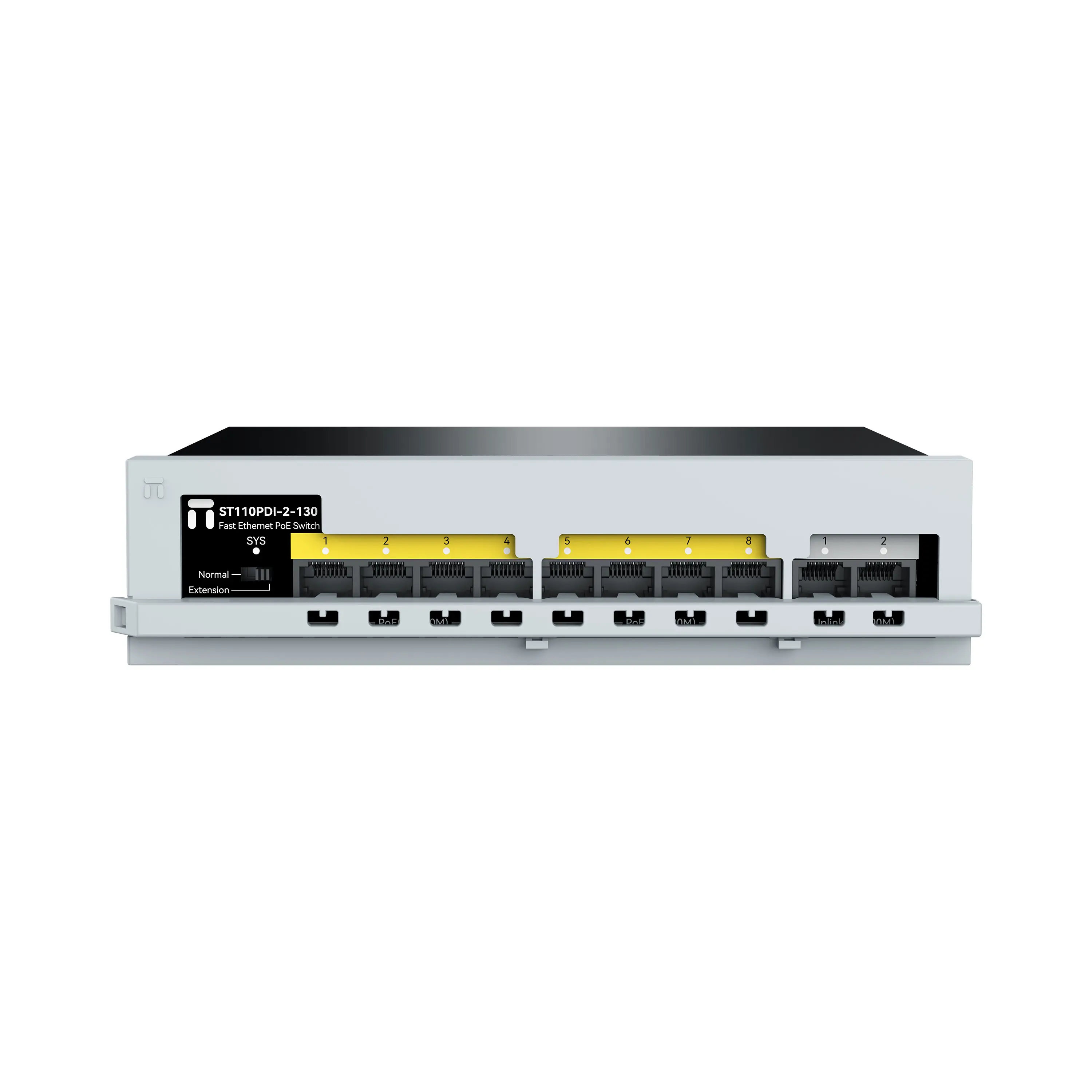 Комутатор Stonet ST110PDI-2-130, 8FE PoE + 2FE порта, 130W, неуправляем