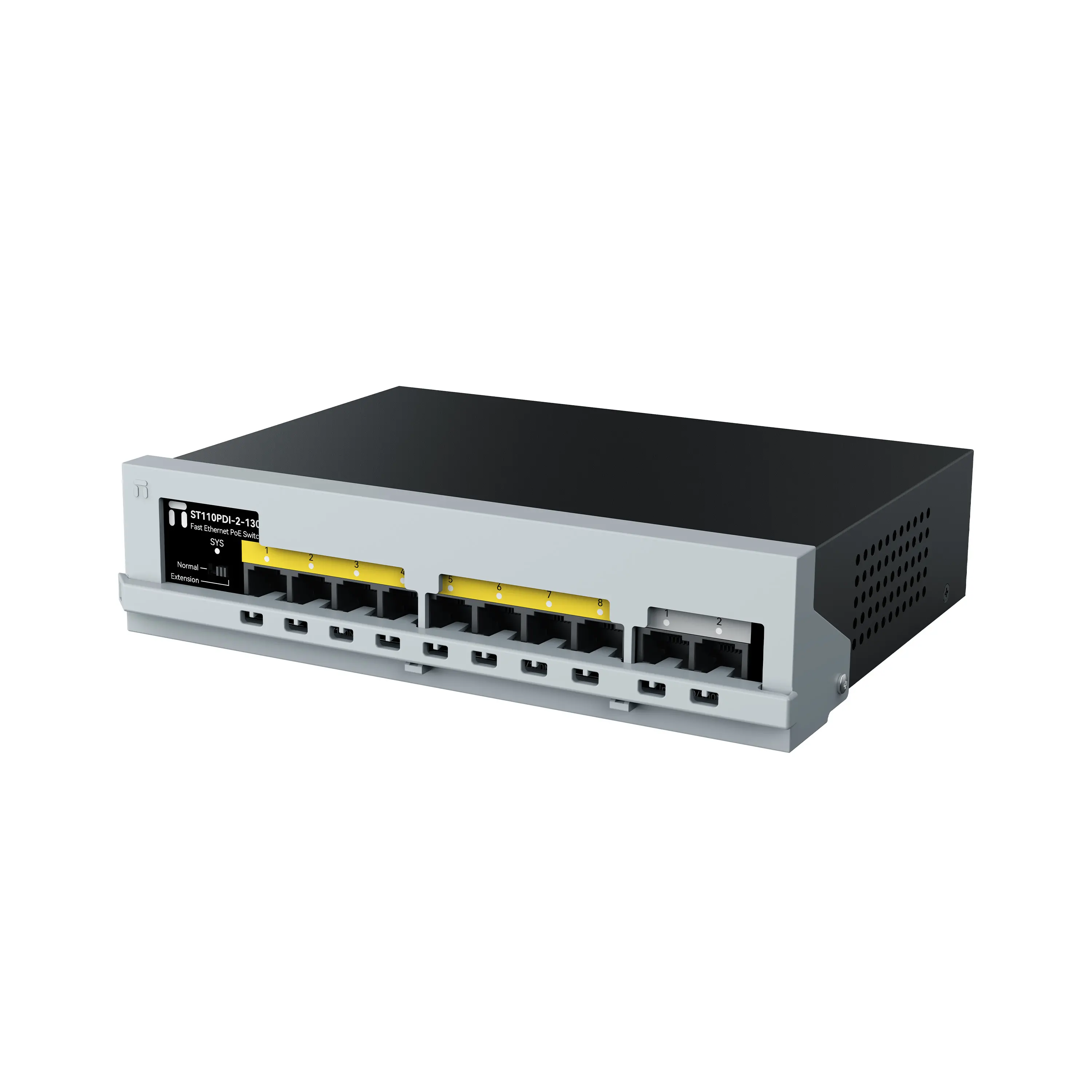 Switch Stonet ST110PDI-2-130, 8FE PoE + 2FE porturi, 130W, negestionabil - image 2