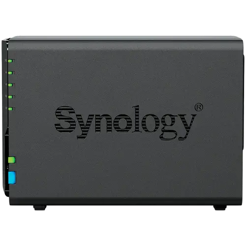 Synology DS225+, Tower, 2-bays 3.5'' SATA HDD/SSD, CPU Inte Celeron J4125 4-core (4-thread) 2.0 GHz, burst up to 2.7 GHz, 2 GB DDR4 non-ECC (expandable up to 6 GB), 1xRJ-45 1GbE LAN, 1xRJ-45 2.5 GbE LAN, 2xUSB 3.2 Gen 1, 1.3 kg, 3yr warranty - image 2