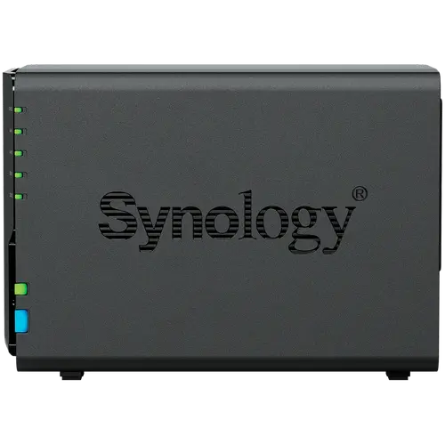 Synology DS225+, Tower, 2 θέσεις 3.5'' SATA HDD/SSD, CPU Intel Celeron J4125 4 πυρήνων (4 threads) 2.0 GHz, burst έως 2.7 GHz, 2 GB DDR4 non-ECC - 4