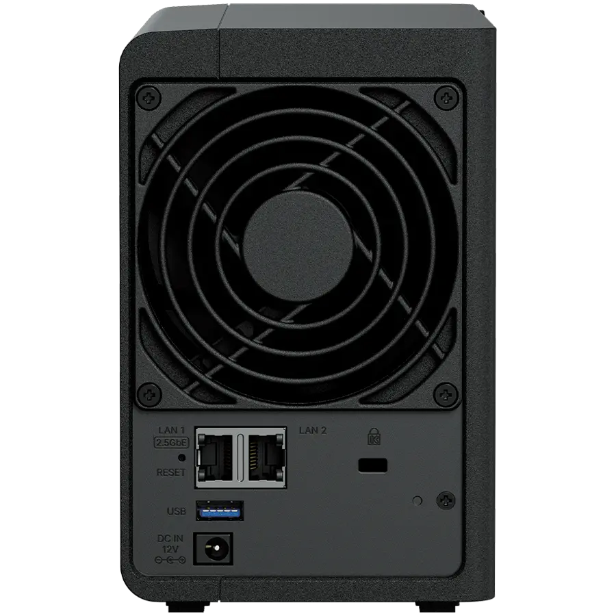 Synology DS225+, Tower, 2-bays 3.5'' SATA HDD/SSD, CPU Inte Celeron J4125 4-core (4-thread) 2.0 GHz, burst up to 2.7 GHz, 2 GB DDR4 non-ECC (expandable up to 6 GB), 1xRJ-45 1GbE LAN, 1xRJ-45 2.5 GbE LAN, 2xUSB 3.2 Gen 1, 1.3 kg, 3yr warranty - image 6