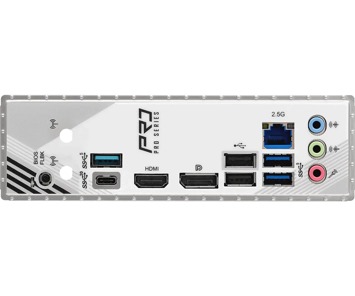 ASROCK MB Desktop B860M Pro Rs, S.1851, 4x DDR5, 1x PCIe 5.0 x16, 1x PCIe 4.0 x4, 1x Blazing M.2, 2x Hyper M.2, 4x SATA3, 2x USB-C, 7x USB 3.2, 6x USB 2.0, 1x RJ-45 2.5GB Lan, 1x HDMI, 1x DP 1.4, mATX - image 3
