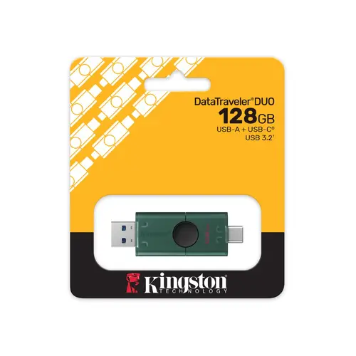 USB памет KINGSTON DataTraveler Duo G2, 128GB USB-C + USB-A 3.2 Gen 1 - image 3