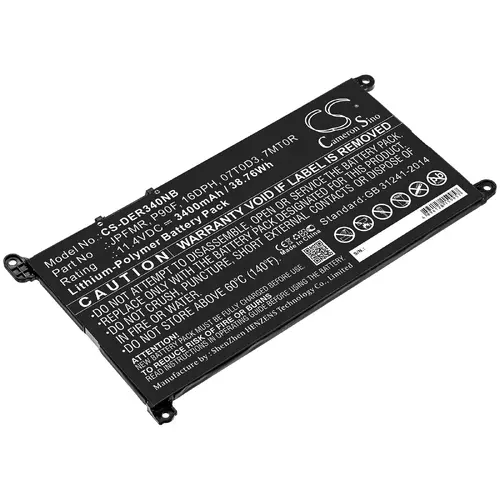 Baterie pentru laptop Dell Inspiron13MF Pro-D1508TS, Inspiron 14 5485, Vostro 15 5581, 01VX1H 11,4V 3400mAh CAMERON SINO - 1