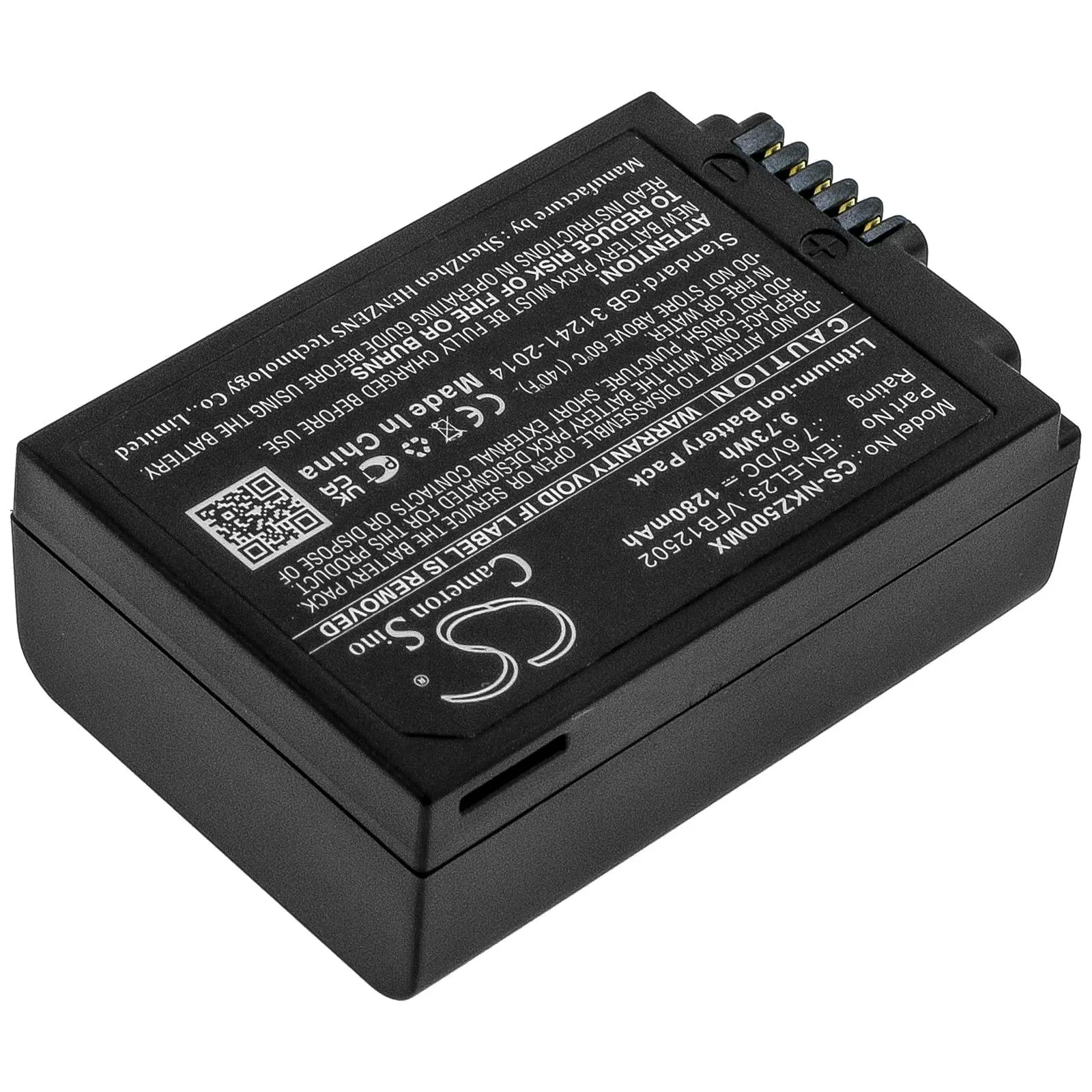 Батерия за апарат NIKON (EN-EL25) LiIon 7.6V 1280mAh Cameron Sino - image 3