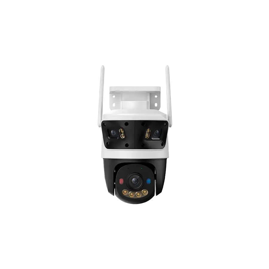Imou Cruiser triple, full color night vision Wi-Fi IP camera, 2x fixed lenses: 1/2.8''3MP CMOS, 3.6mm fixed lens, Pan&Tilt lens: 1/3.06''5MP CMOS, Night Vision 30m, 6mm fixed lens,355Pan & 90Tilt, 2 Red-Blue Warning Lights, 8x Digital Zoom