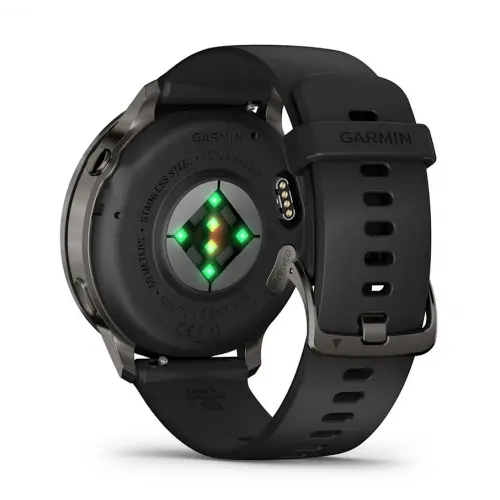 Garmin Venu® 4 - 45 мм - Venu® 4 - 45 мм, Slate с Black силиконова каишка 010-03014-00 - image 4