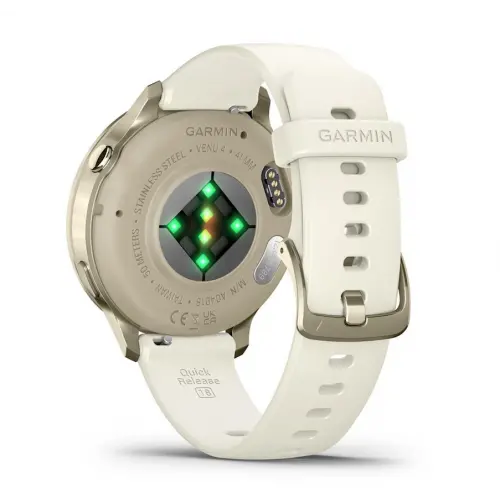 Garmin Venu® 4 - 41 мм - Venu® 4 - 41 мм, Lunar Gold с Bone силиконова каишка 010-03013-00 - image 4