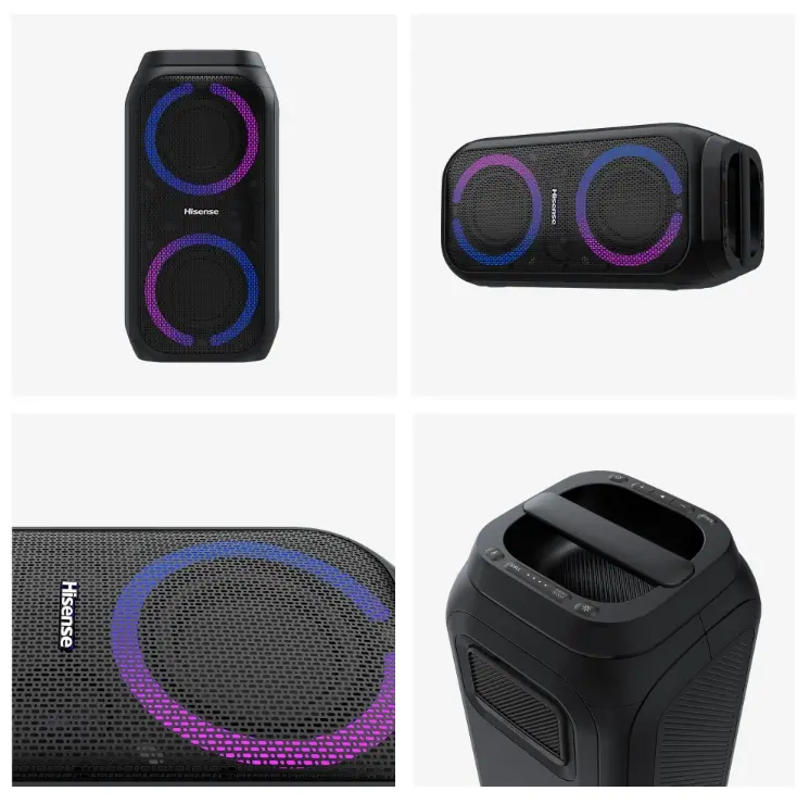 Аудио система, Hisense Party speaker 2.0 Ch., 160W, BT, 12h play, Black - image 3