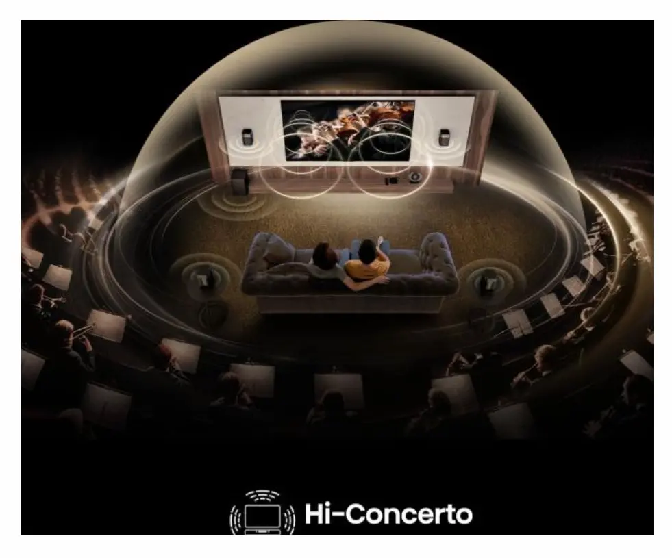 Аудио система, Hisense HT Saturn, 4.1.2Ch Sound Bar with Wireless Subwoofer, 720W, Dolby Atmos, Tuned by Devialet , DTS:X,Quad Satellite Speakers , Black - image 3