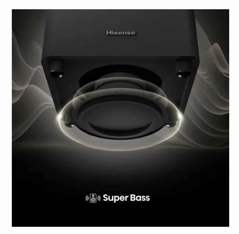 Аудио система, Hisense HT Saturn, 4.1.2Ch Sound Bar with Wireless Subwoofer, 720W, Dolby Atmos, Tuned by Devialet , DTS:X,Quad Satellite Speakers , Black - image 8