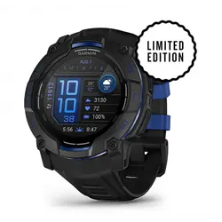 Garmin Instinct® 3 – 50 мм, AMOLED - Instinct® 3 – 50 мм, AMOLED - Black с Black/Bolt Blue каишка 010-03020-03