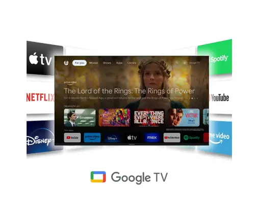 Телевизор, Thomson Smart FHD TV 32"; Google TV; 1920 x 1080 (FHD), DLED, 60 Hz, DVB-T/T2/C/S/S2, Wi-Fi, Bluetooth, LAN, HDMI 3 (1.4), USB 2 (2.0), 12 Volt adapter included, Side Feet, Black - image 10