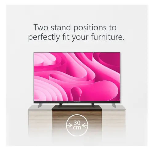 Телевизор, Thomson Smart FHD TV 32"; Google TV; 1920 x 1080 (FHD), DLED, 60 Hz, DVB-T/T2/C/S/S2, Wi-Fi, Bluetooth, LAN, HDMI 3 (1.4), USB 2 (2.0), 12 Volt adapter included, Side Feet, Black - image 13