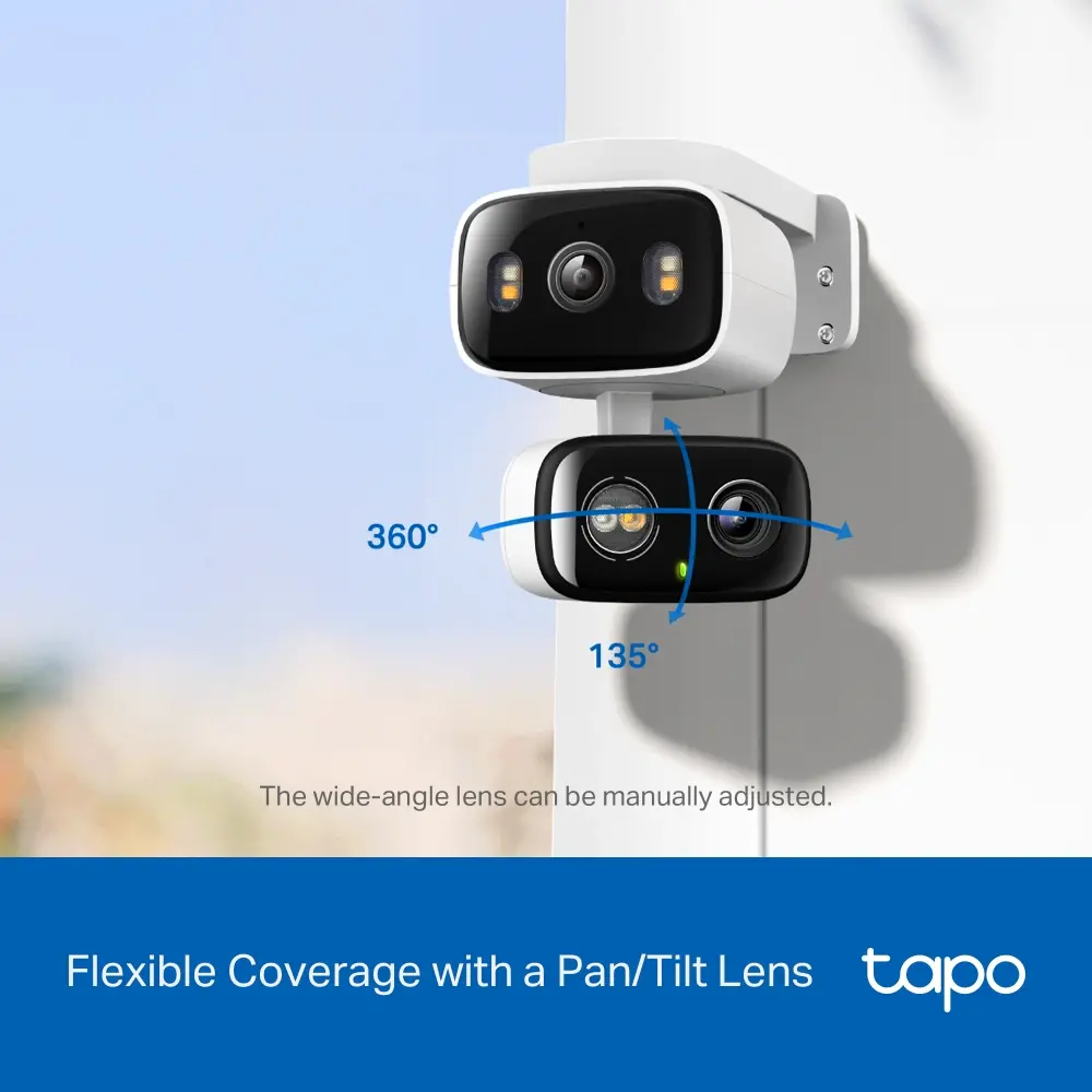 Cameră TP-Link Tapo C246D, cameră de supraveghere WIFI cu obiectiv dublu, IP65 - image 11