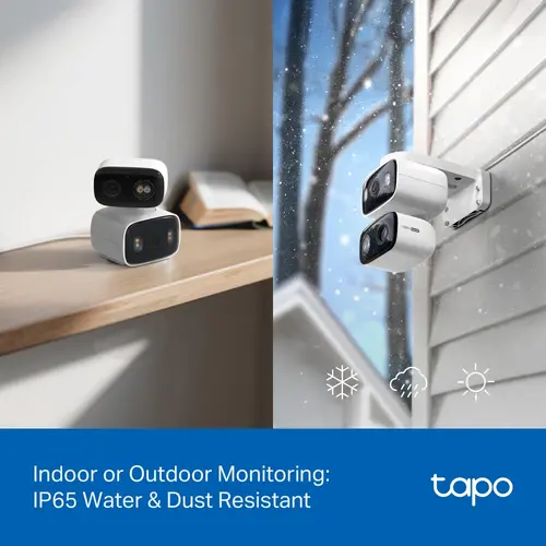 Камера TP-Link Tapo C246D, WIFI охранителна камера с двоен обектив, IP65 - image 6