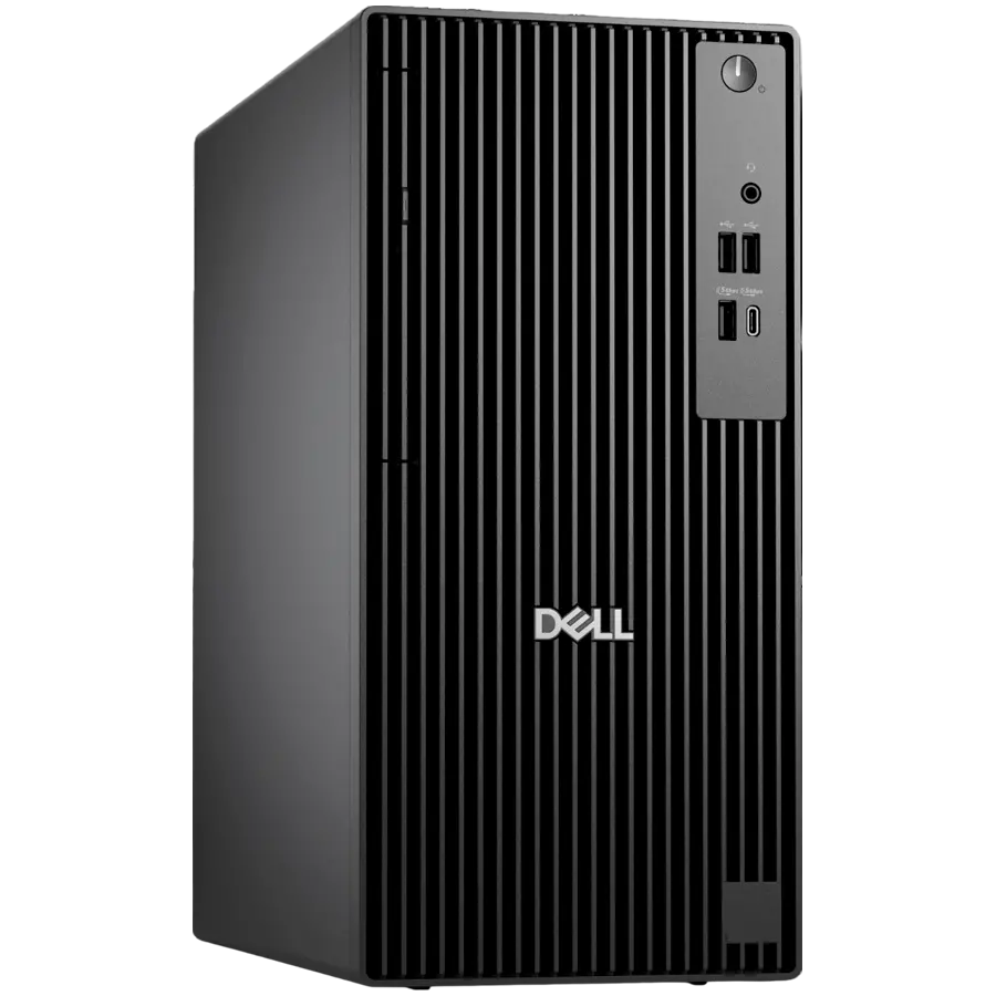 Dell Pro Tower (QCT1255), AMD Ryzen 7 Pro 8700G(8C, 16 TOPS NPU, up to 5.1GHz), 16GB (2x8GB) DDR5, 512GB M.2 SSD, Integrated Graphics, 8xDVD+/-RW, BG KBD, Mouse, Ubuntu, 3Y ProSupport