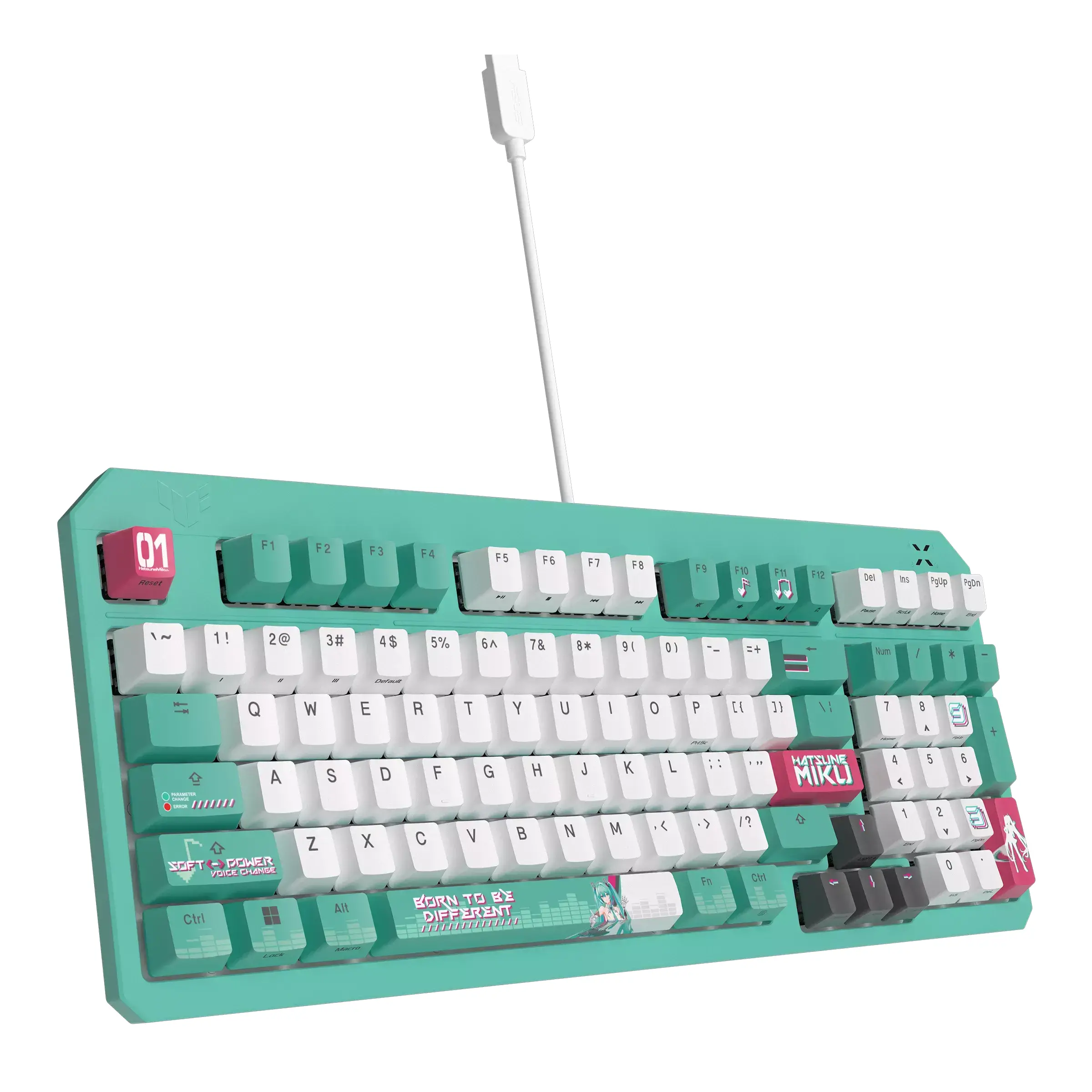 Геймърска клавиатура ASUS TUF Gaming K3 Gen II Hatsune Miku Edition - Optical Mechanical Switch - image 2