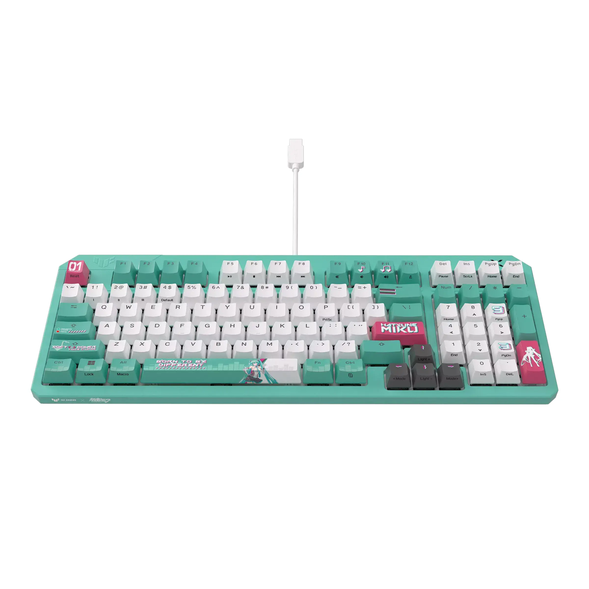 Геймърска клавиатура ASUS TUF Gaming K3 Gen II Hatsune Miku Edition - Optical Mechanical Switch - image 3