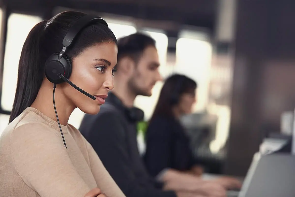 JABRA EVOLVE2 75, Link380c UC Stereo Black, EVOLVE2 75 headset Black UC, Link 380 BT adapter USB-C UC,1.2m USB-C to USB-C cable, carry pouch, warranty and warning (safety leaflets) - image 8