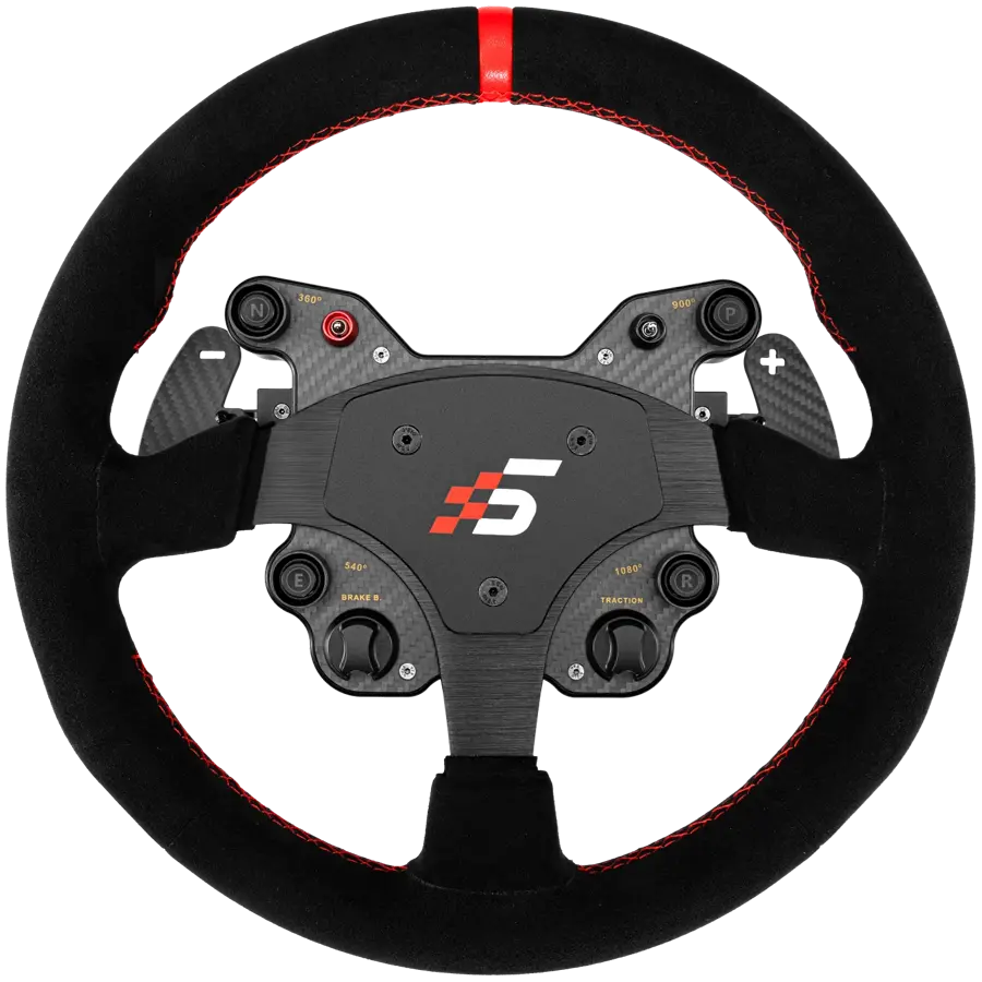 SIMAGIC GT1 Round Steering Wheel, Shifter Paddles, Suede| QR70 Included. S210
