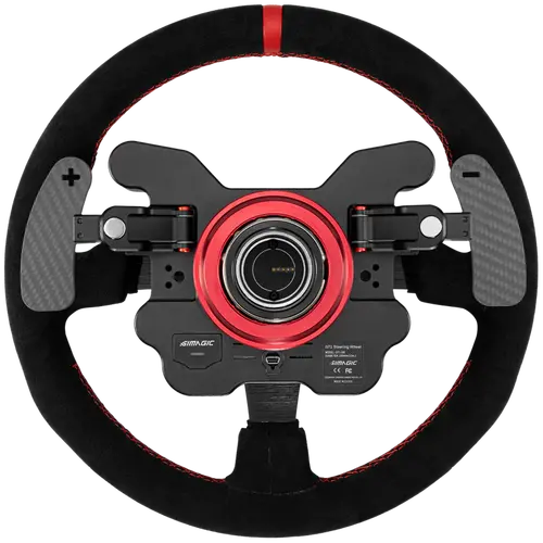 SIMAGIC GT1 Round Steering Wheel, Shifter Paddles, Suede| QR70 Included. S210 - image 1