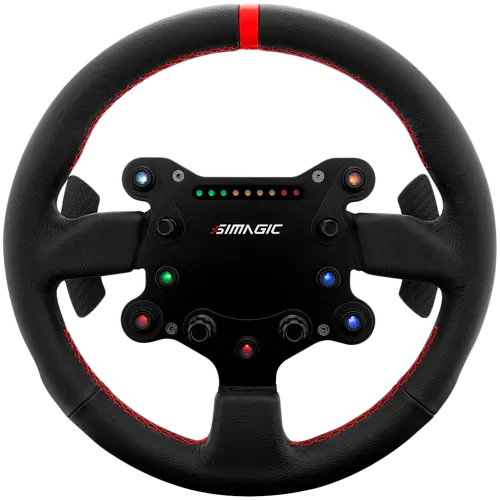 SIMAGIC GT‑Style GTS Steering Wheel for GT Simulation, suede finish