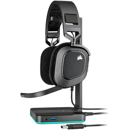 CORSAIR HS80 RGB USB Ακουστικά, Carbon - EU - 4