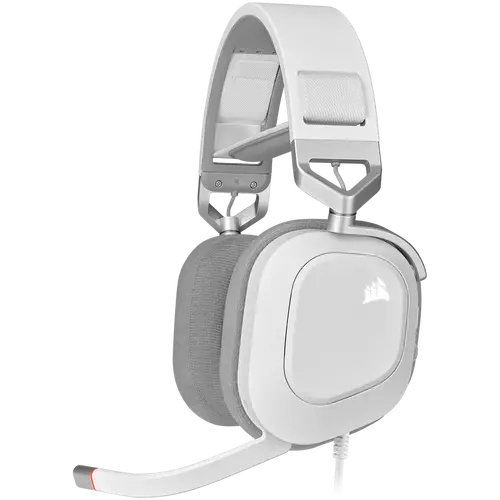 CORSAIR HS80 RGB USB Headset, White - EU
