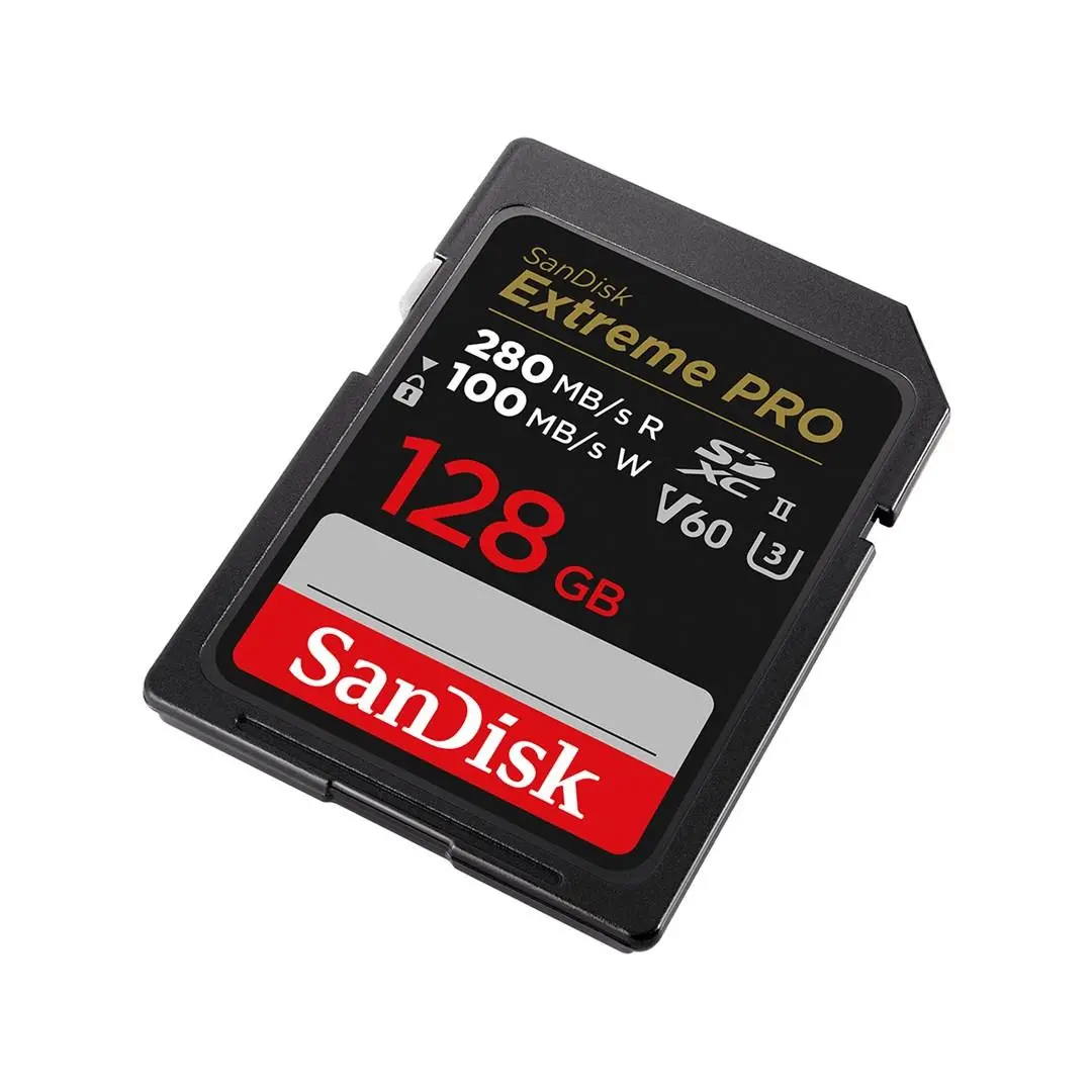 SANDISK Extreme PRO 128GB V60 UHS-II SD cards, 280/100MB/s,V60,C10,UHS-II - image 2