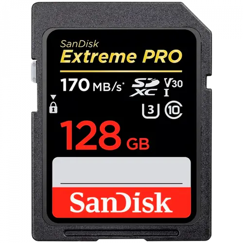 SANDISK Extreme PRO 128GB V60 UHS-II SD cards, 280/100MB/s,V60,C10,UHS-II