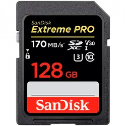 SANDISK Extreme PRO 128GB V60 UHS-II SD cards, 280/100MB/s,V60,C10,UHS-II